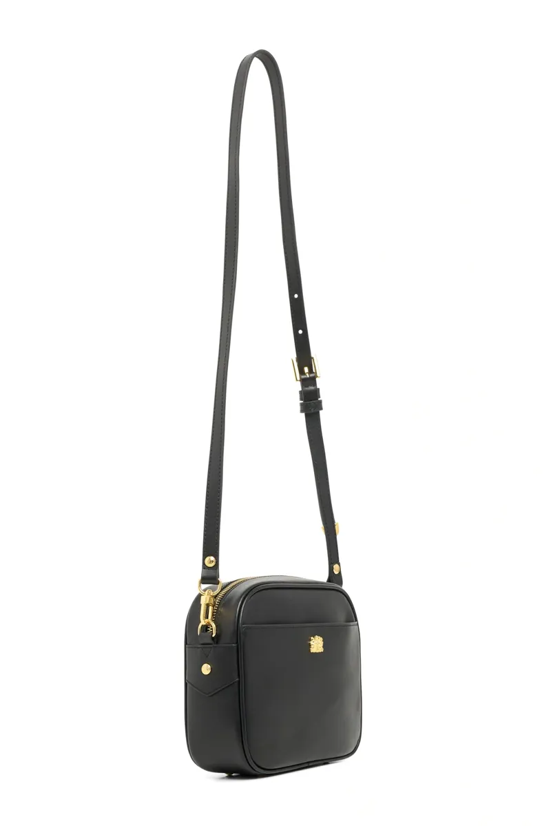Holland Cooper Country Camera Bag in Black Leather-8