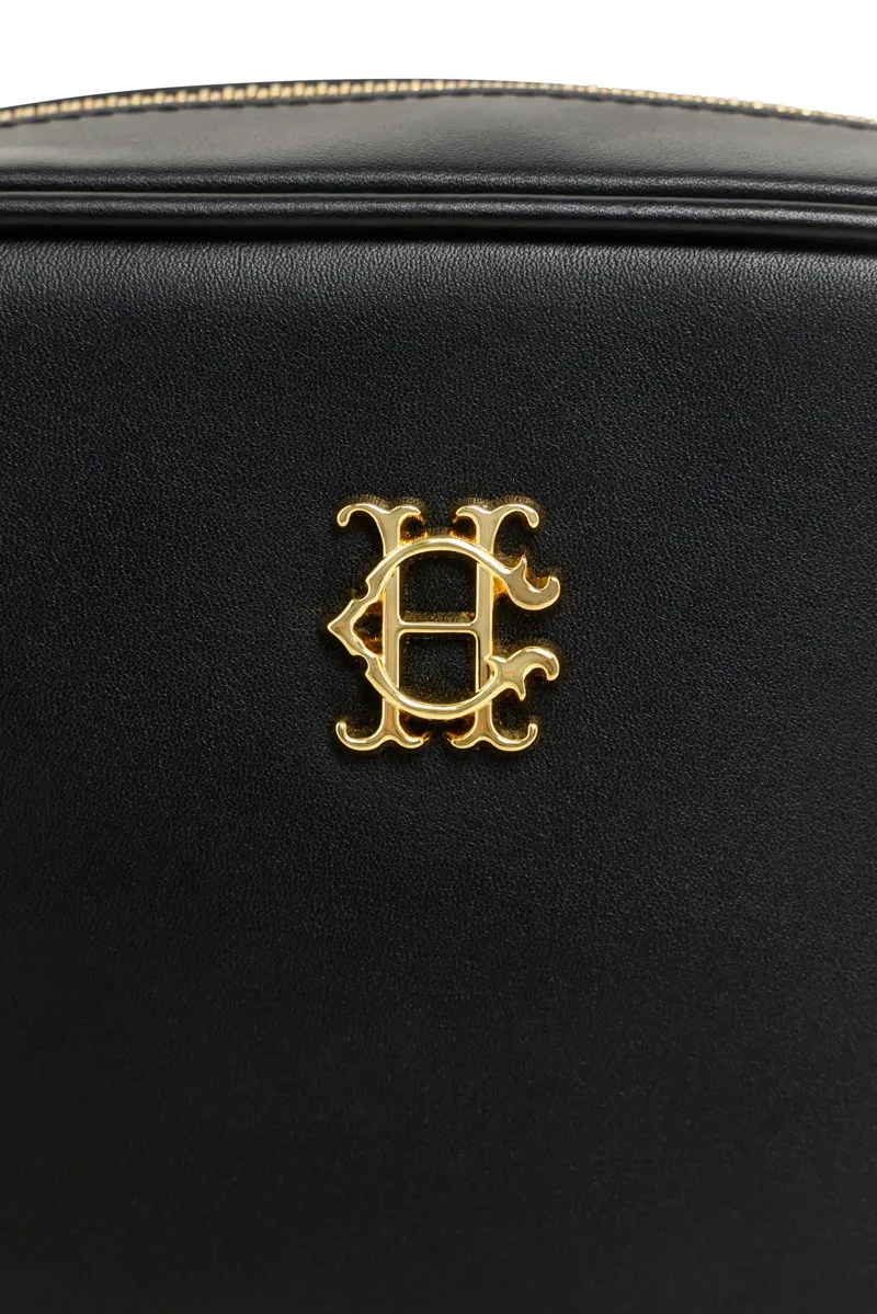 Holland Cooper Country Camera Bag in Black Leather-3