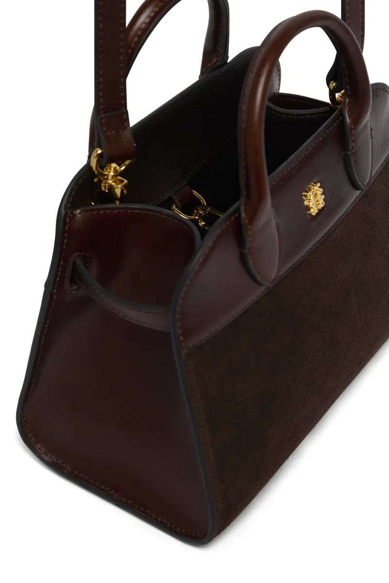 Holland Cooper Heritage Mini Tote in Walnut-5