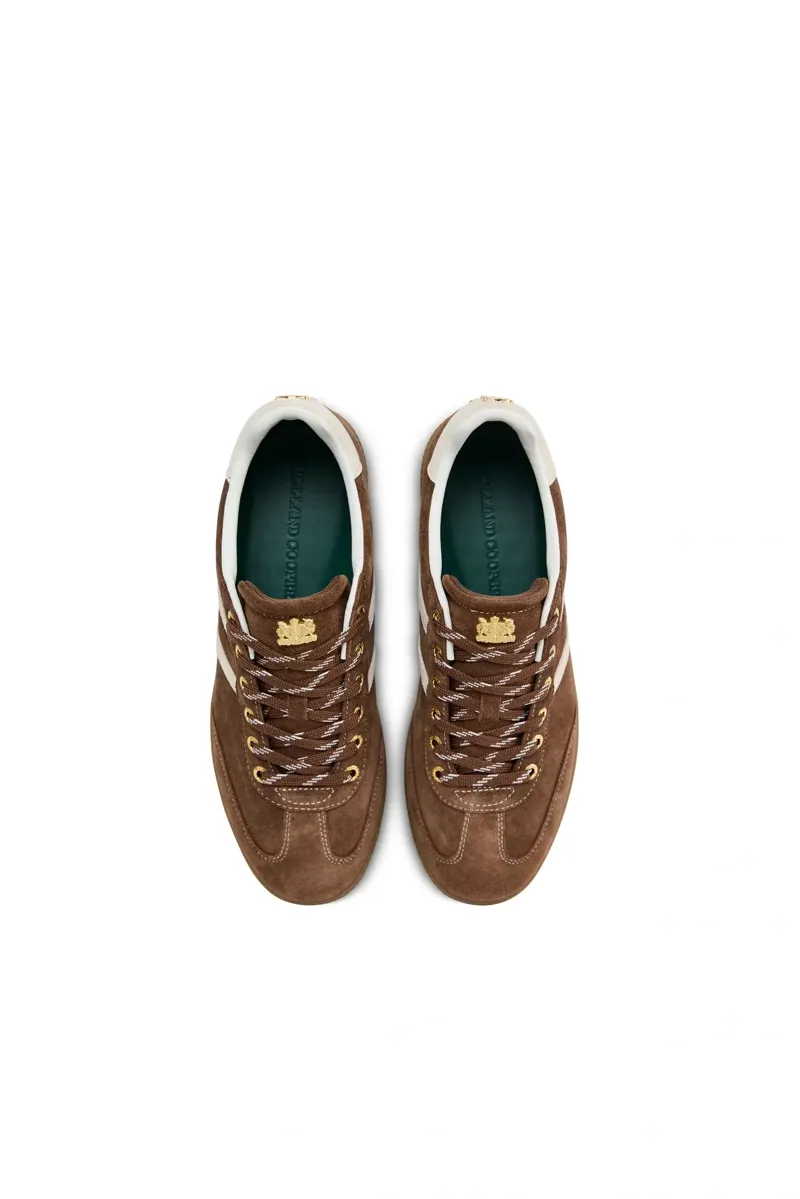 Holland Cooper Knightsbridge Court Trainer in Chocolate-2