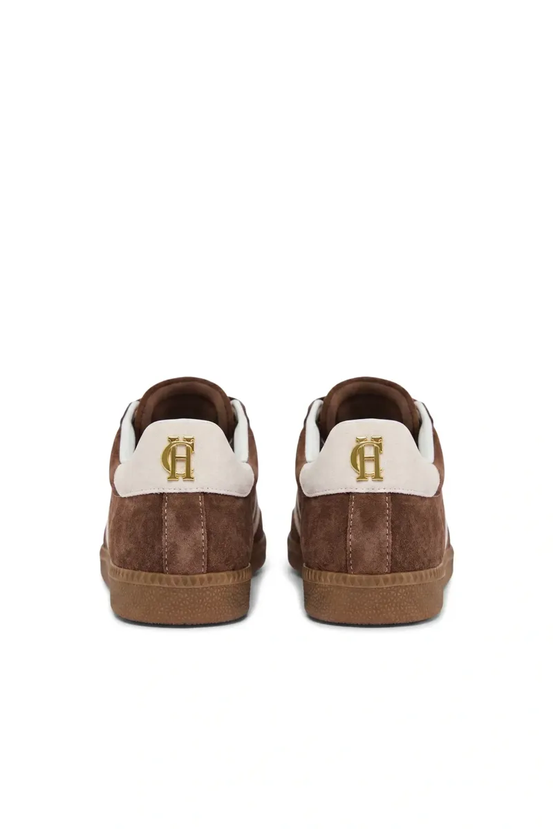 Holland Cooper Knightsbridge Court Trainer in Chocolate-3