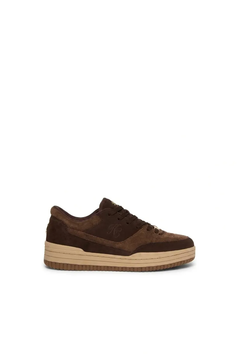 Holland Cooper Retro Trainer in Bourneville Chocolate