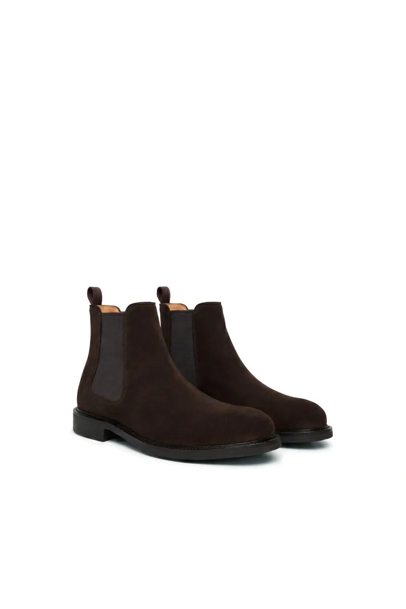 Holland Cooper Men's Chocolate Suede Chelsea Boot-1