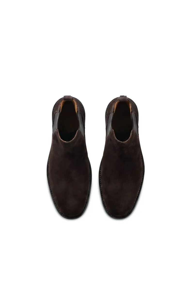 Holland Cooper Men's Chocolate Suede Chelsea Boot-2