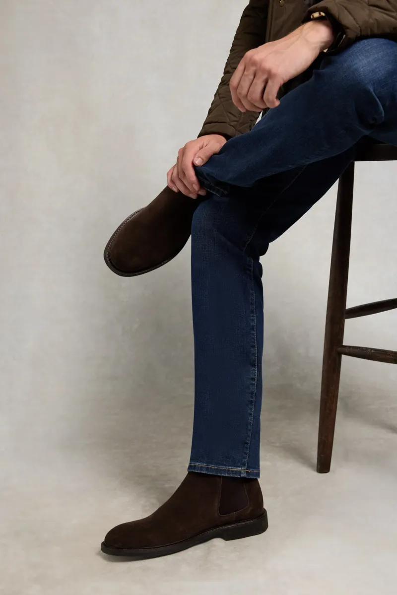 Holland Cooper Men's Chocolate Suede Chelsea Boot-5