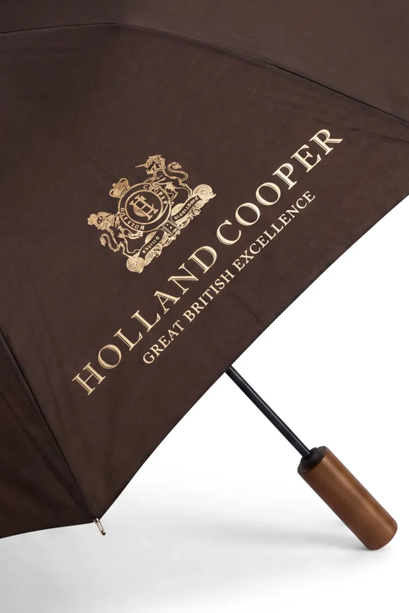 Holland Cooper Mini HC Umbrella in Chocolate-2