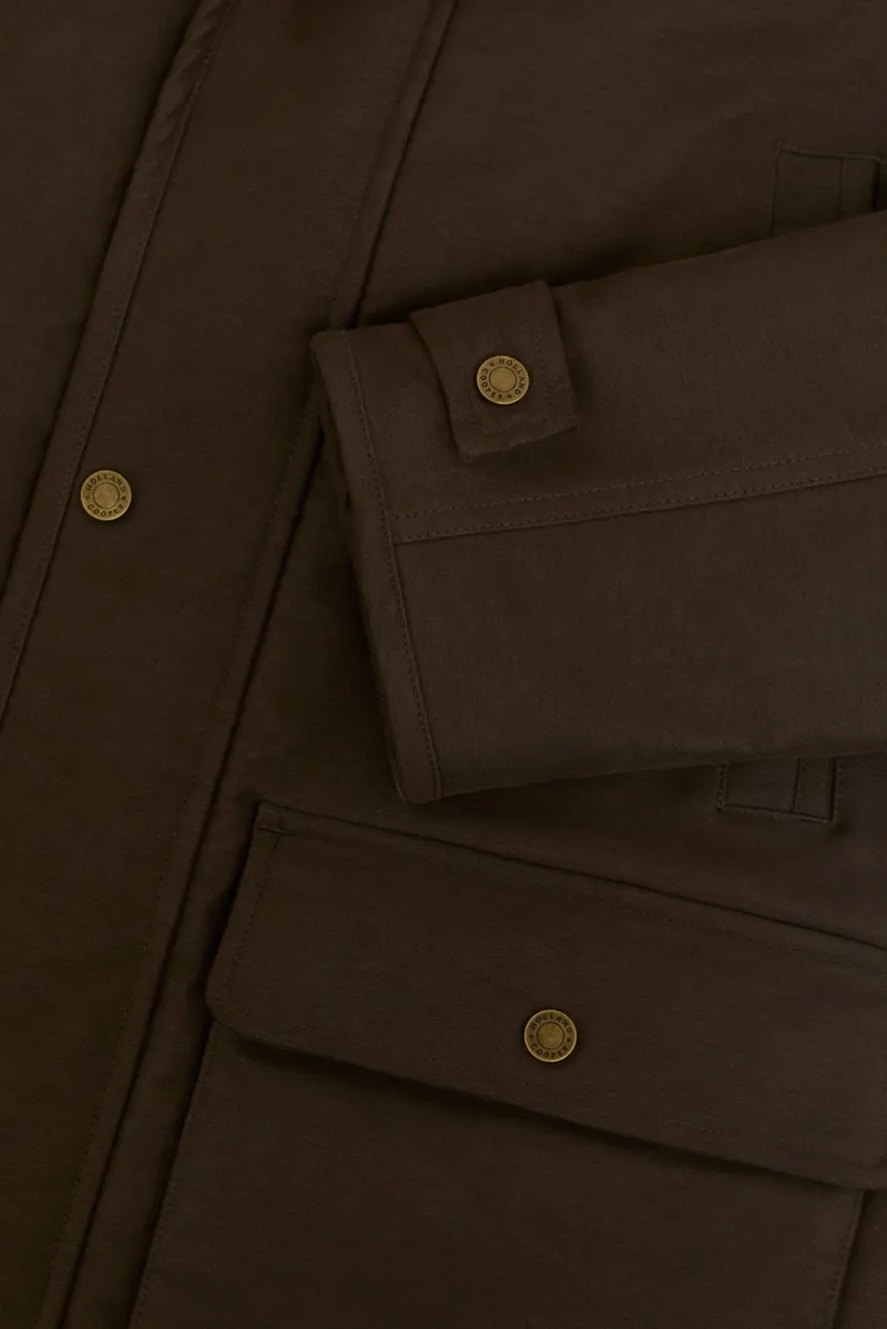 Holland Cooper Men's Moleskin Field Coat in Country Khaki-6
