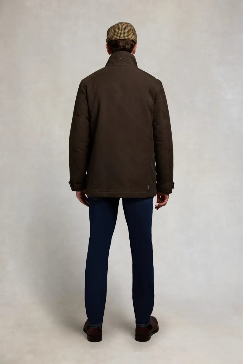 Holland Cooper Men's Moleskin Field Coat in Country Khaki-4