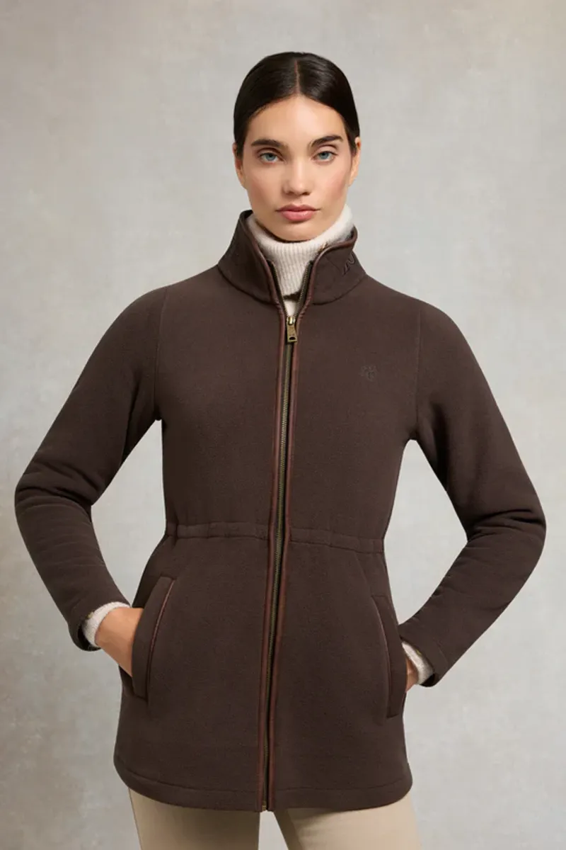 Holland Cooper Country Longline Fleece Chocolate-1