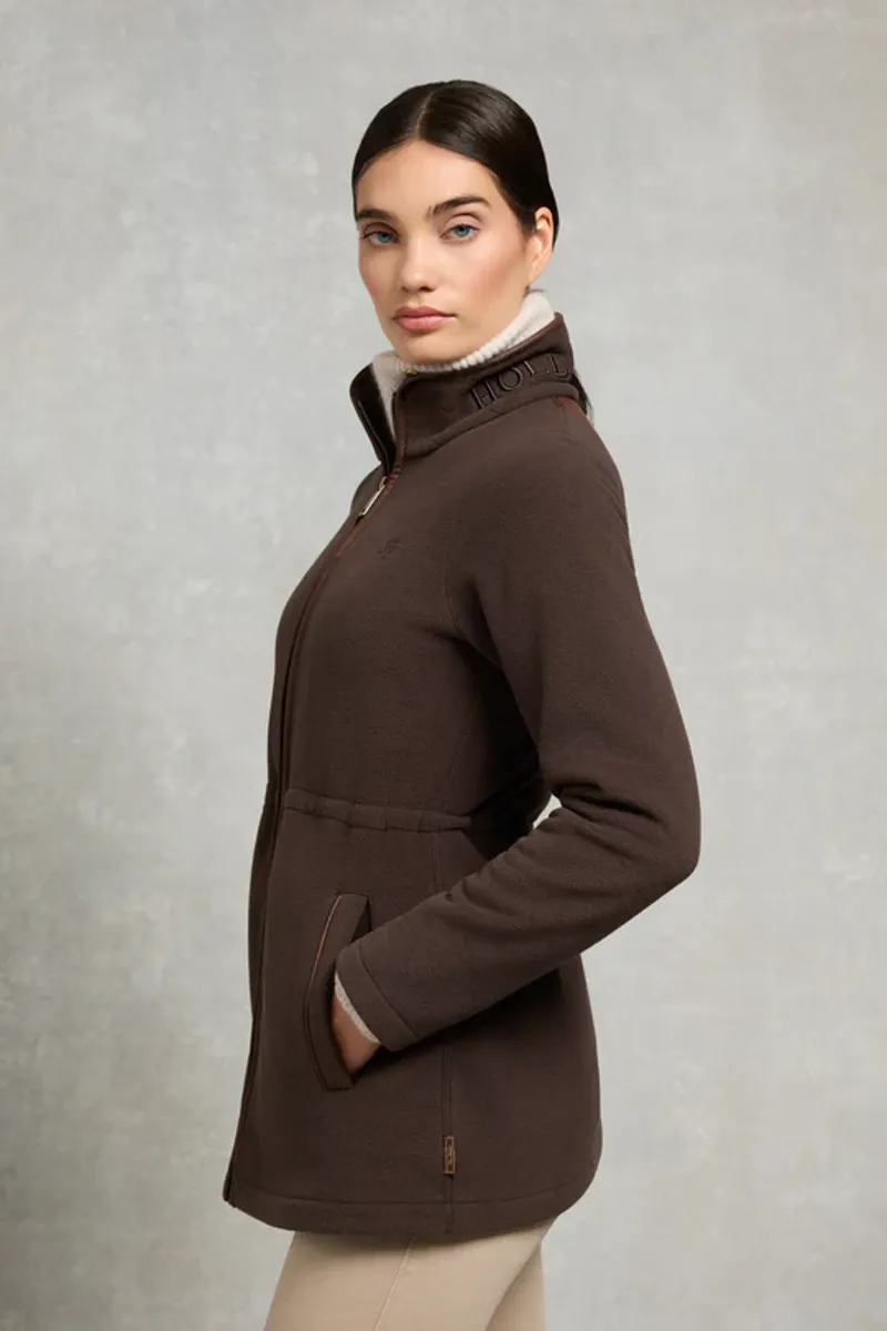 Holland Cooper Country Longline Fleece Chocolate-2