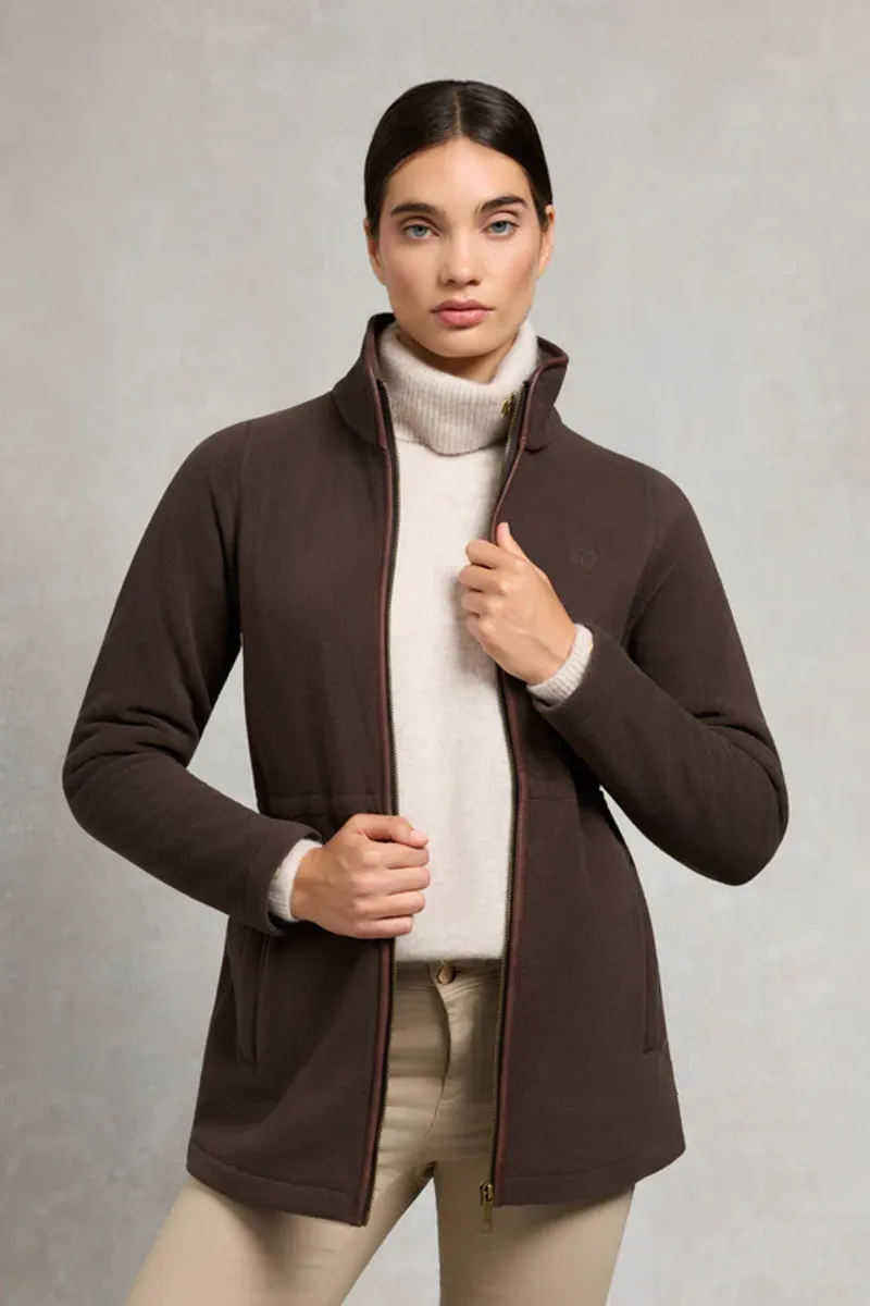 Holland Cooper Country Longline Fleece Chocolate-4