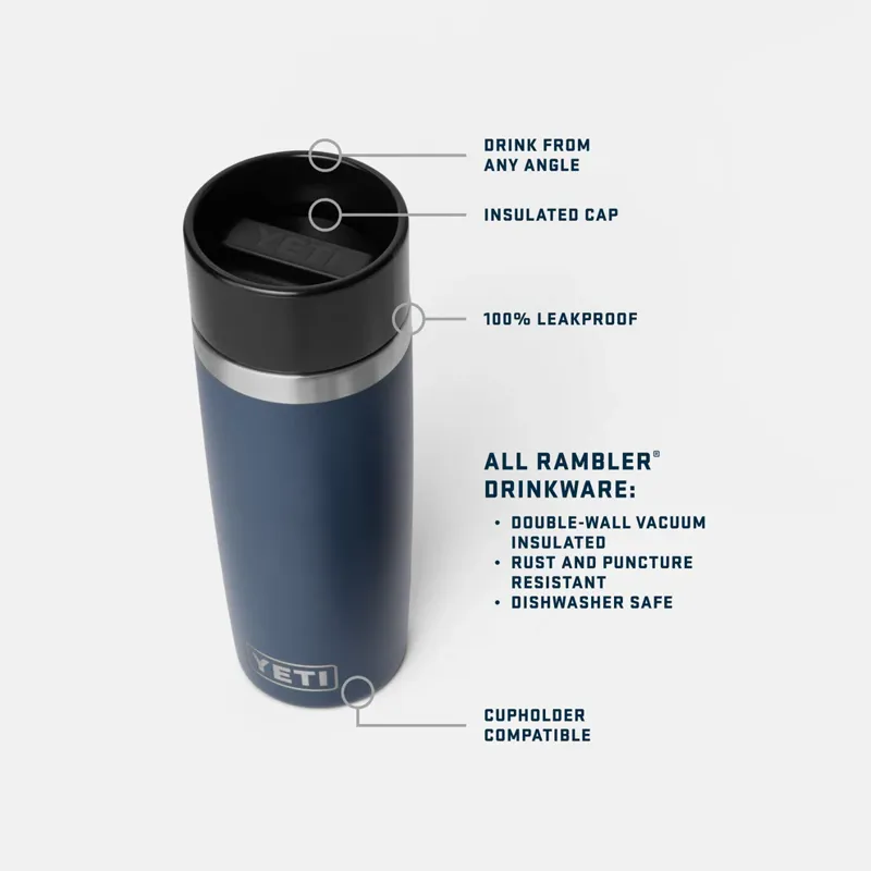 Yeti Rambler 16oz Travel Bottle Black Forest Green-5