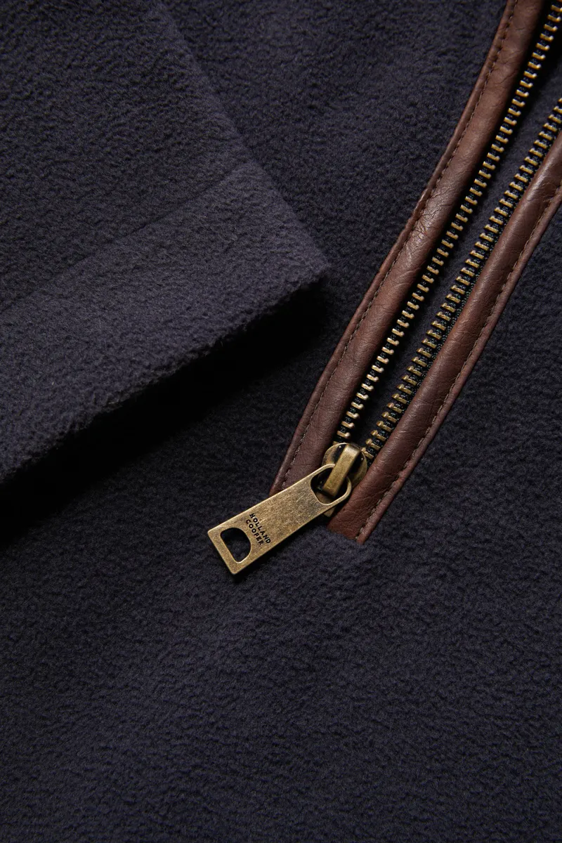 Holland Cooper Men's Country Fleece Quarter Zip Ink Navy-7