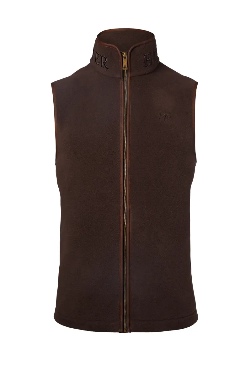 Holland Cooper Men's Country Fleece Gilet Chocolate