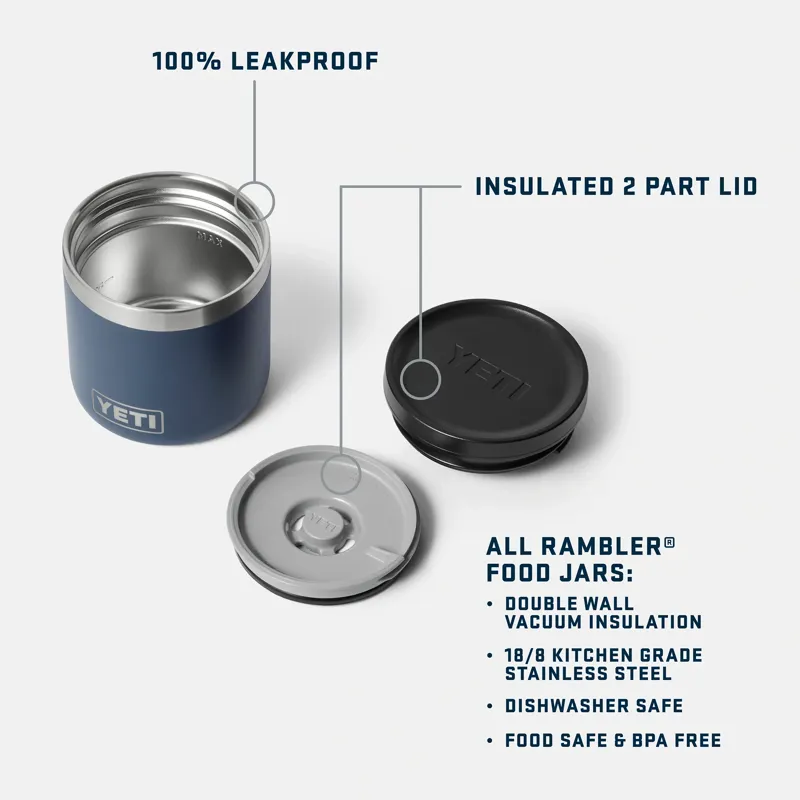 Yeti Rambler 8oz Insulated Food Jar in Navy-3