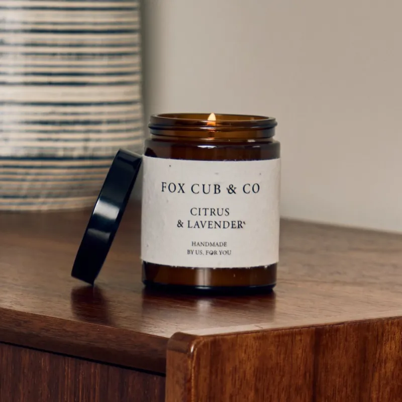 Fox Cub and Co Citrus and Lavender Candle