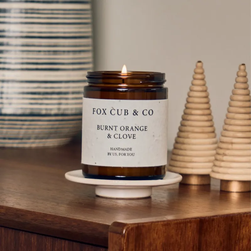 Fox Cub and Co Burnt Orange and Clove Candle