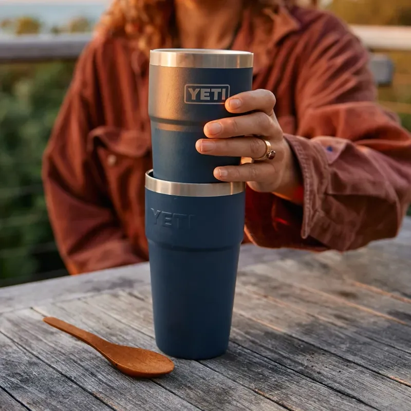 Yeti Rambler 20oz Stackable Cup in Pampa Green-3