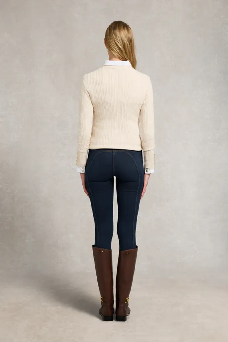 Holland Cooper Princeton Crew Neck Knit Almond-2