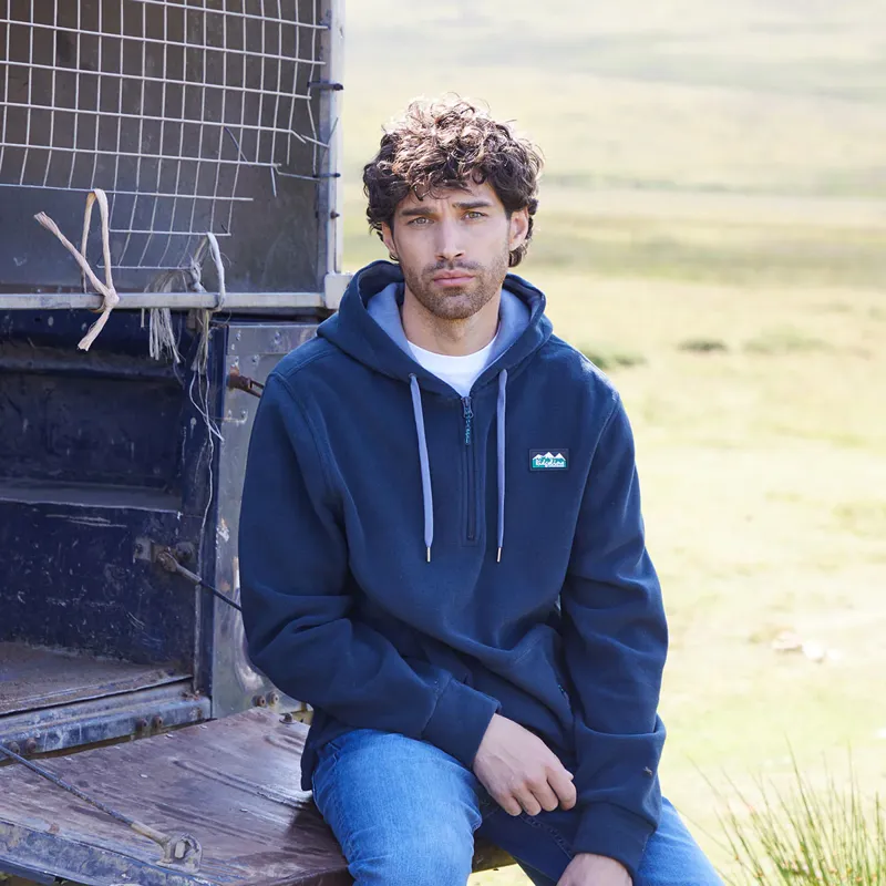 Ridgeline Ballistic Fleece Hoodie Navy-2