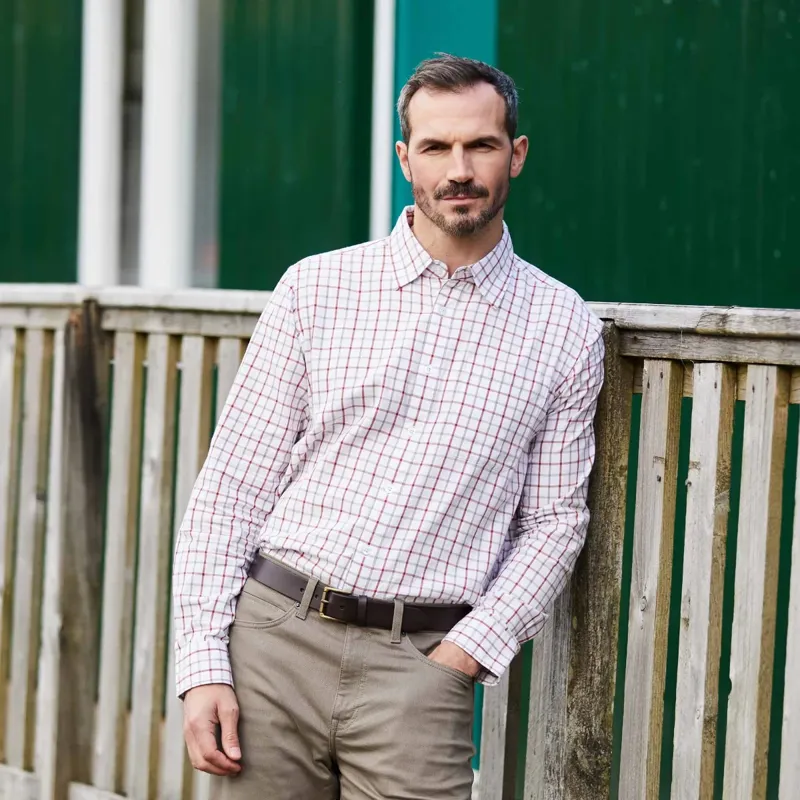Ridgeline Sedgebrook Men's Shirt in Russet/Roasted Cashew-5