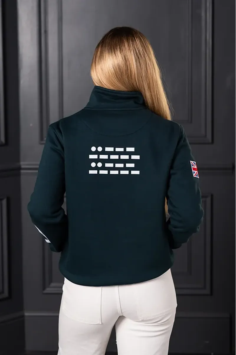 POSH Country Tidal Quarter Zip Jumper Epsom Green-5