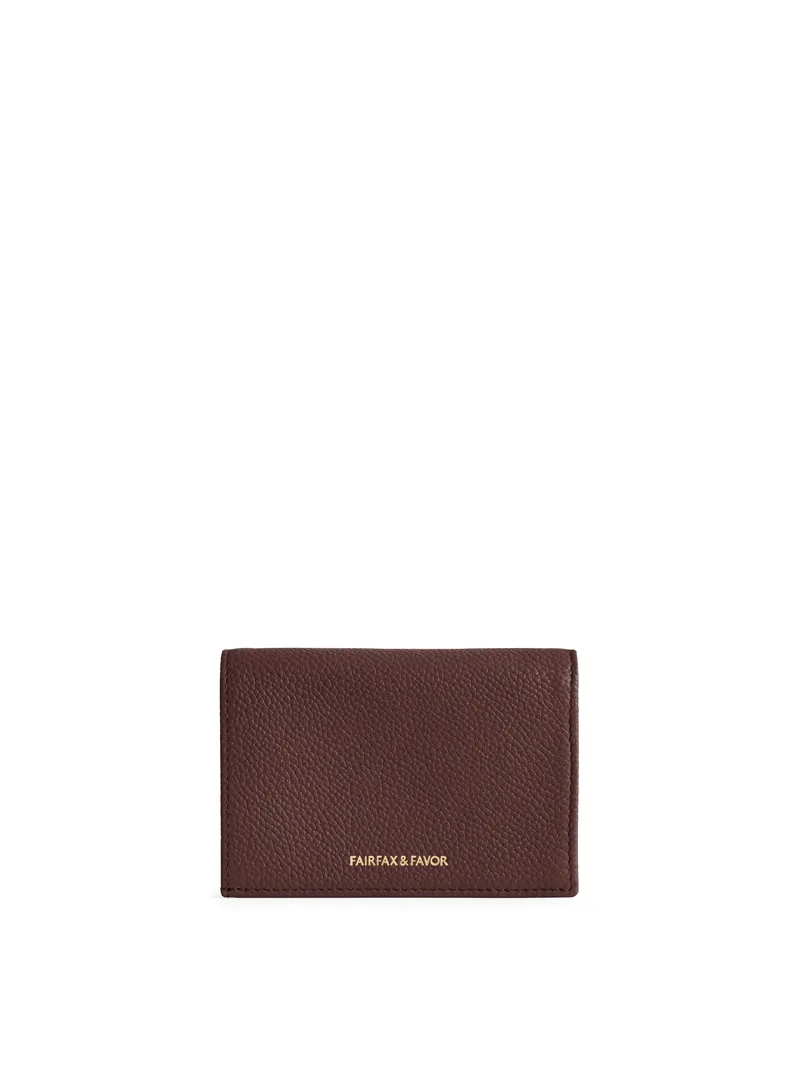 Fairfax and Favor Ashwell Purse in Port Leather-2