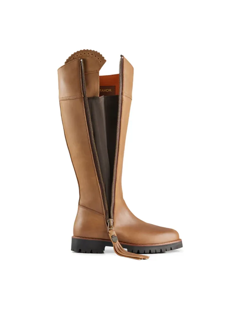 Fairfax and Favor Explorer Boots Oak Leather-2