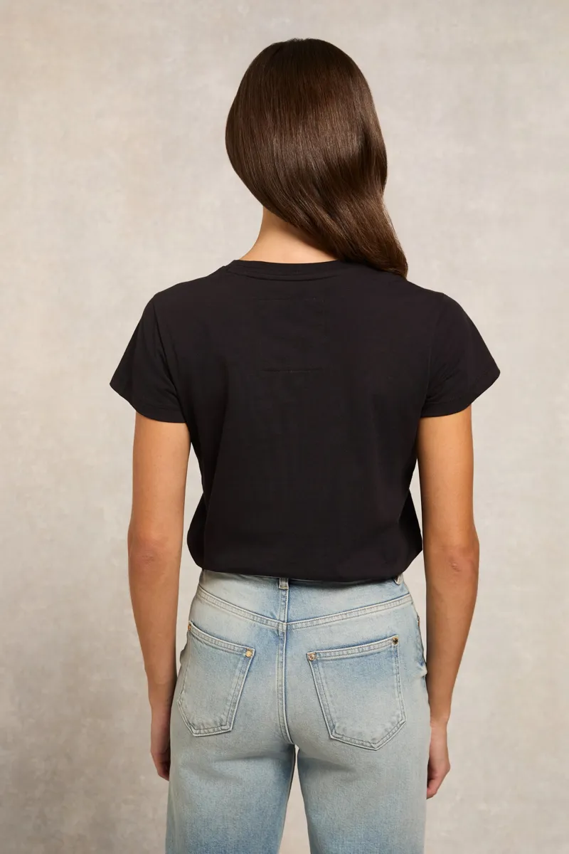 Holland Cooper Monogram Tee in Black-4