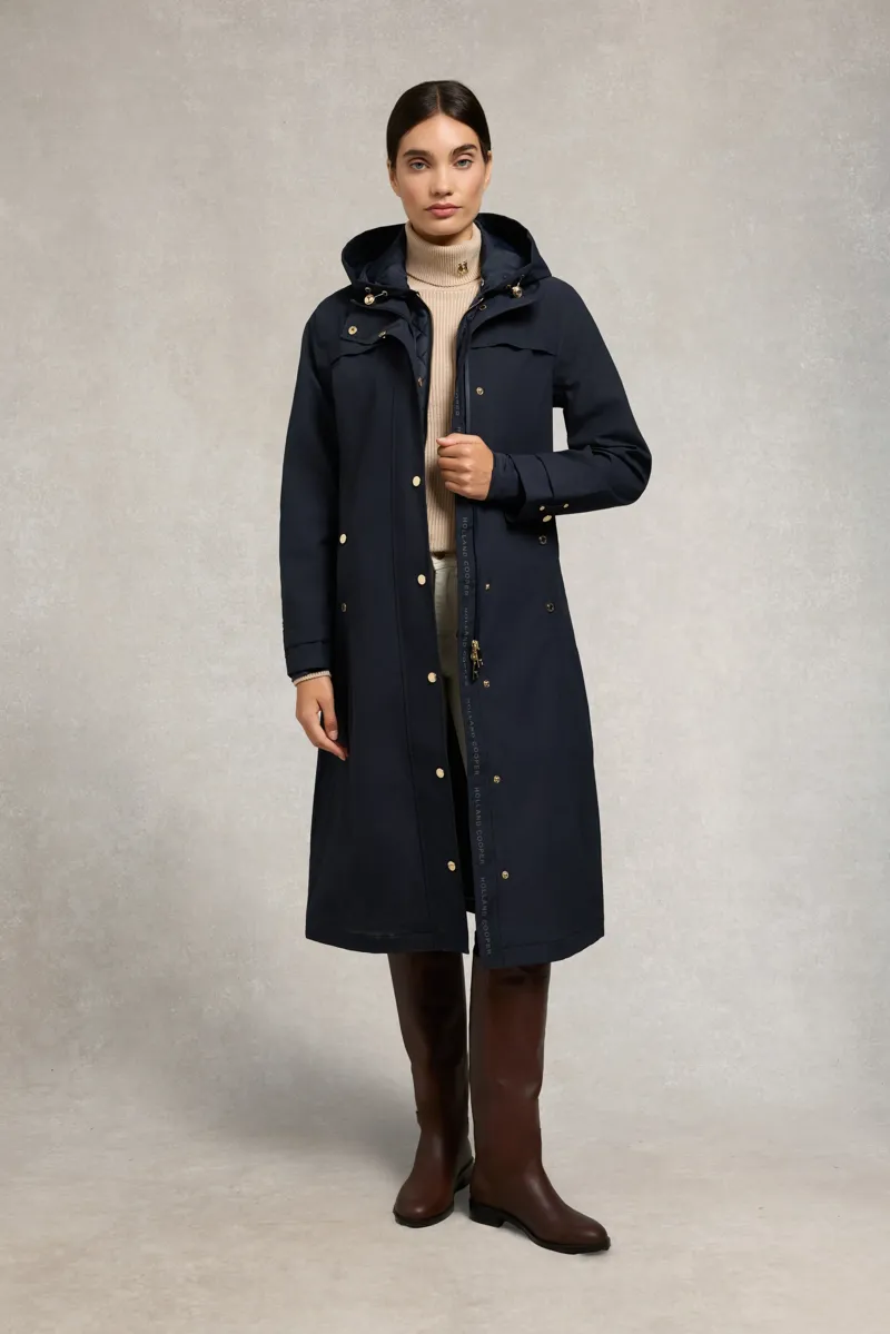 Holland Cooper Folgate Rain Coat in Ink Navy-5