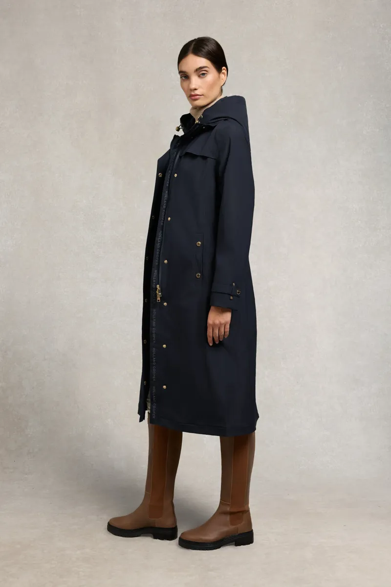 Holland Cooper Folgate Rain Coat in Ink Navy-4