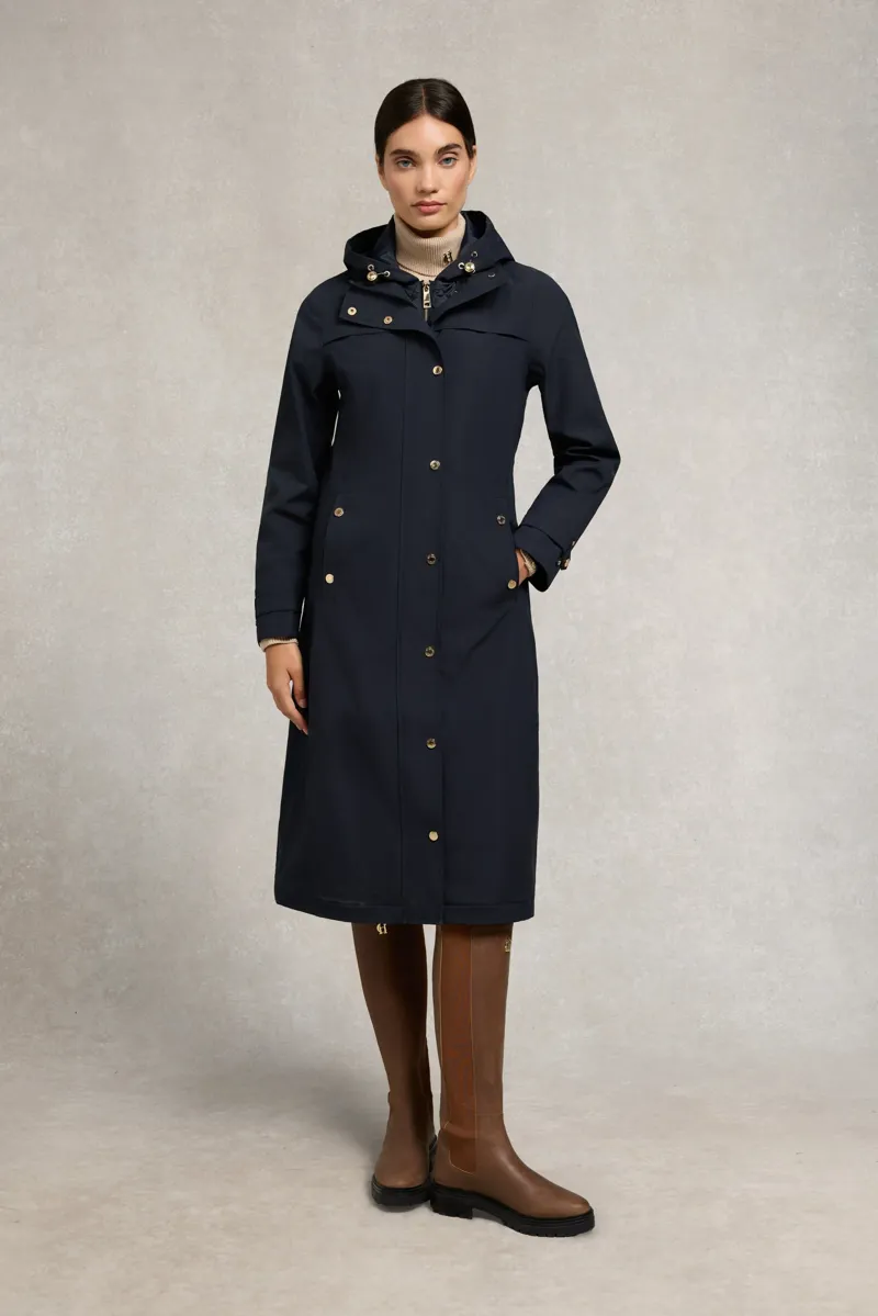 Holland Cooper Folgate Rain Coat in Ink Navy-3