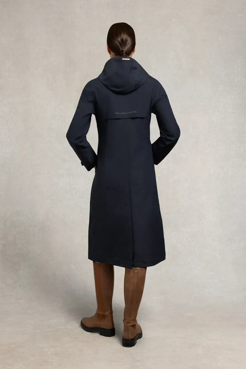 Holland Cooper Folgate Rain Coat in Ink Navy-6