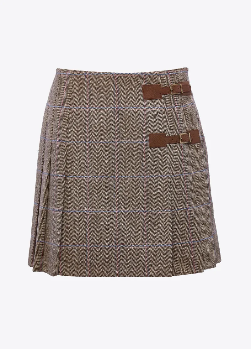 Dubarry Blossom Tweed Skirt Woodrose-1