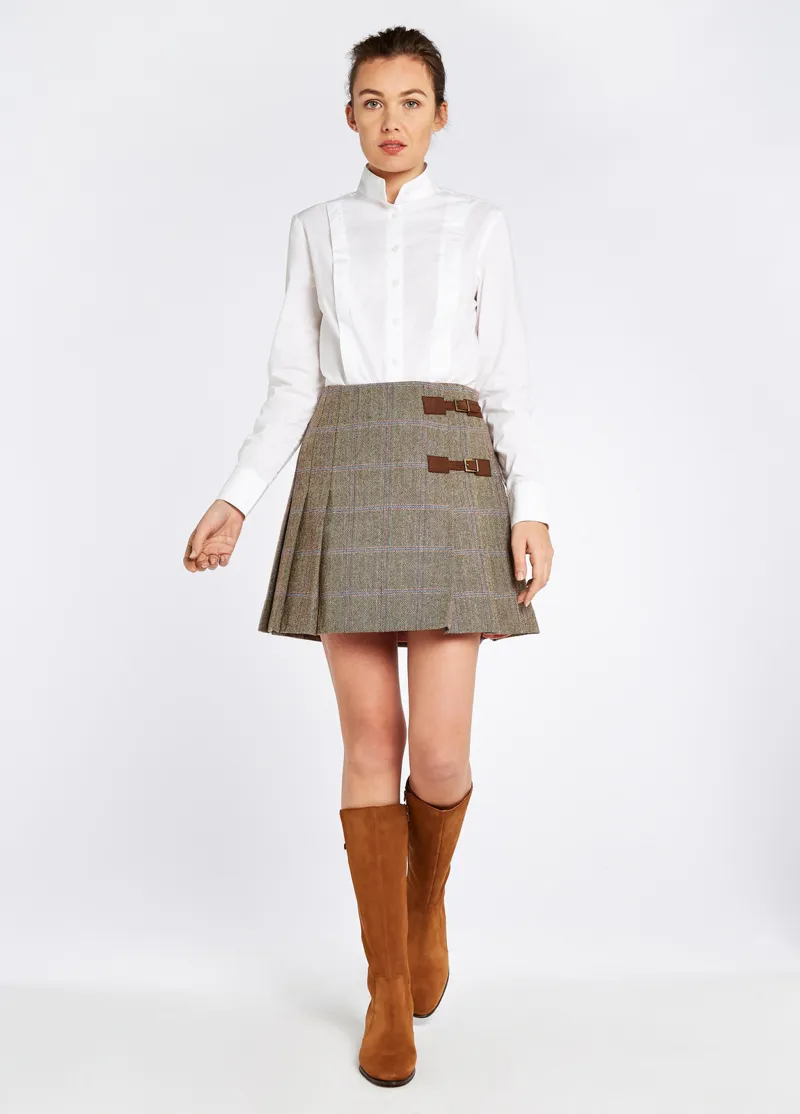 Dubarry Blossom Tweed Skirt Woodrose-4