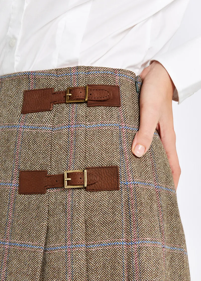 Dubarry Blossom Tweed Skirt Woodrose-3