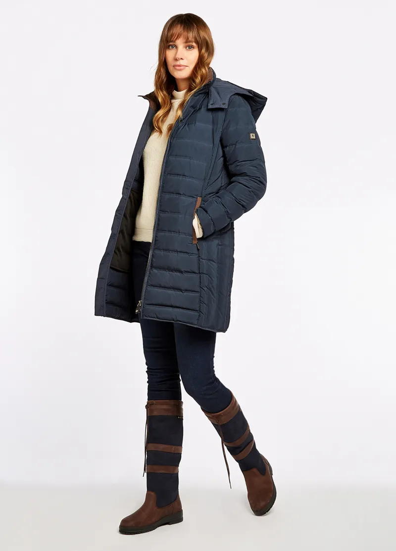 Dubarry Ballybrophy Quilted Jacket Navy-1