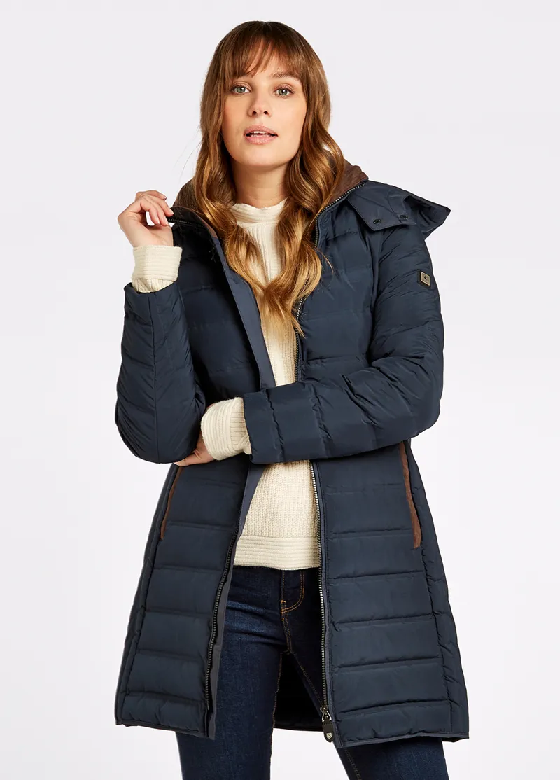 Dubarry Ballybrophy Quilted Jacket Navy-2