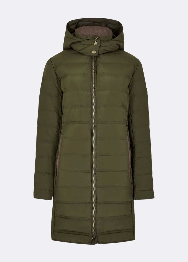 Dubarry Ballybrophy Quilted Jacket Olive-1