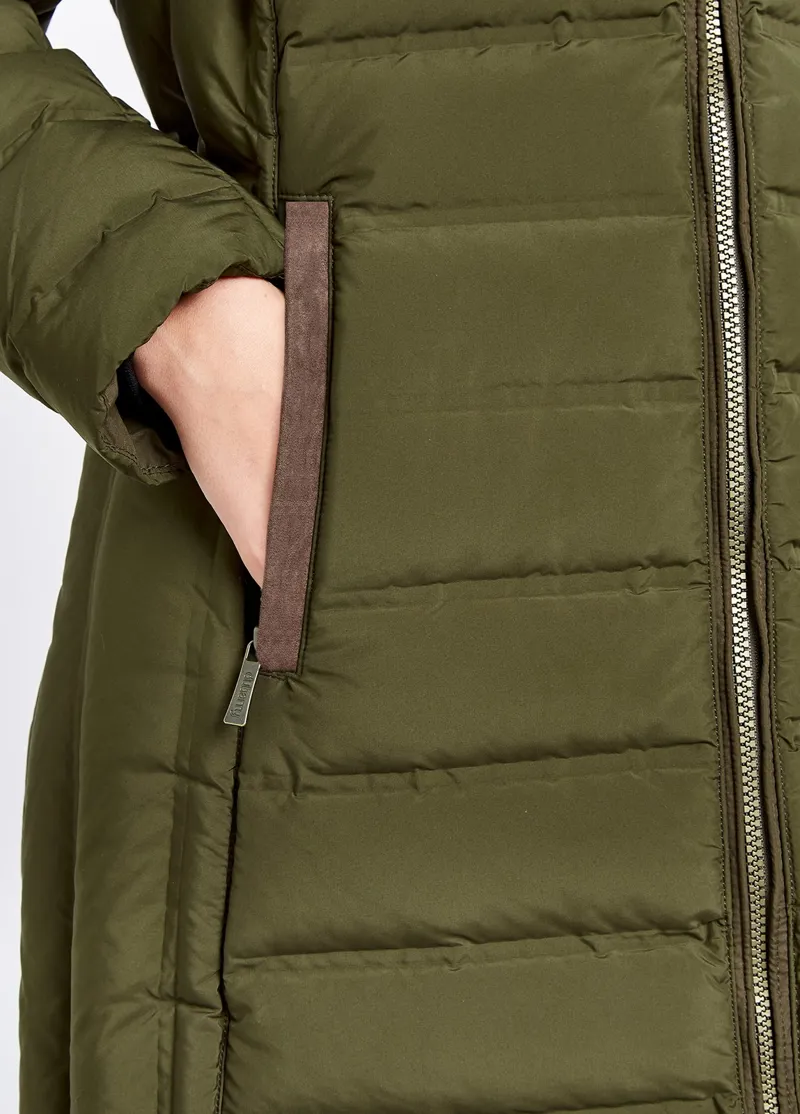 Dubarry Ballybrophy Quilted Jacket in Olive-4
