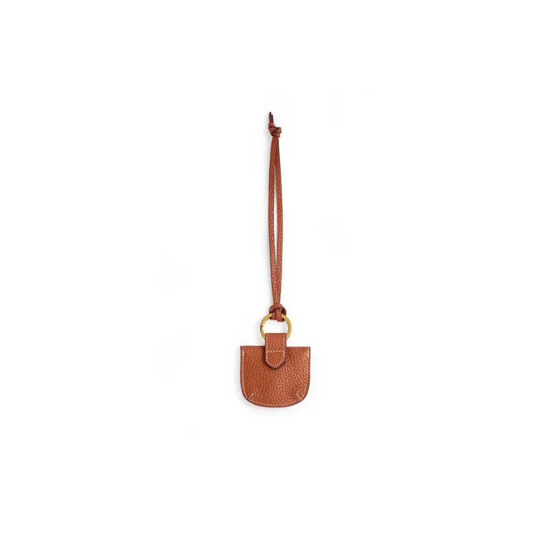 Fairfax and Favor Purse Bag Charm Leather in Orange-2