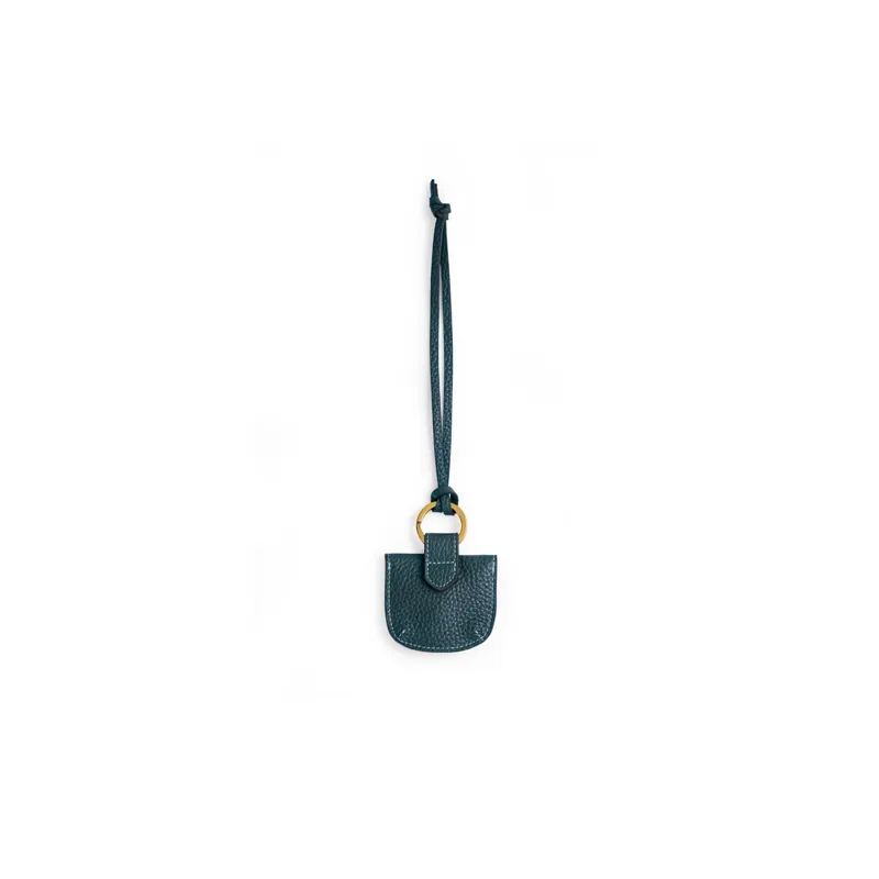 Fairfax and Favor Purse Bag Charm Leather in Teal-1