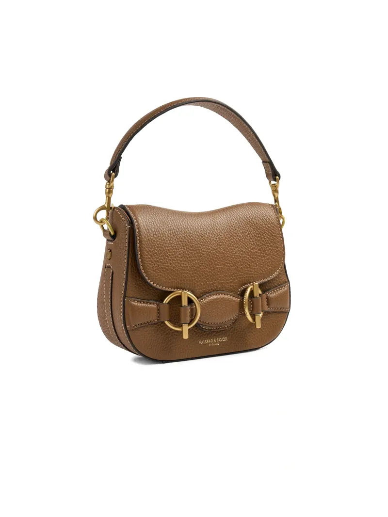 Fairfax and Favor Connie Top Handle Handbag in Tan Leather-3