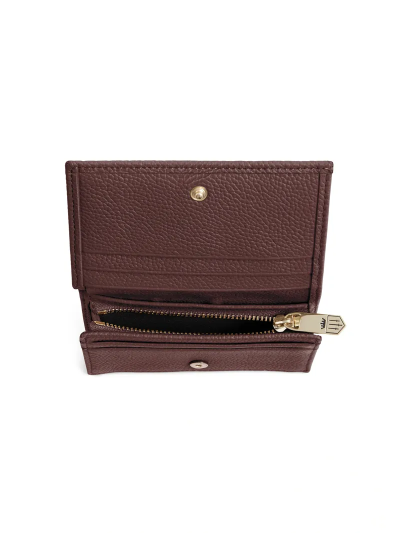 Fairfax and Favor Ashwell Purse in Port Leather-3