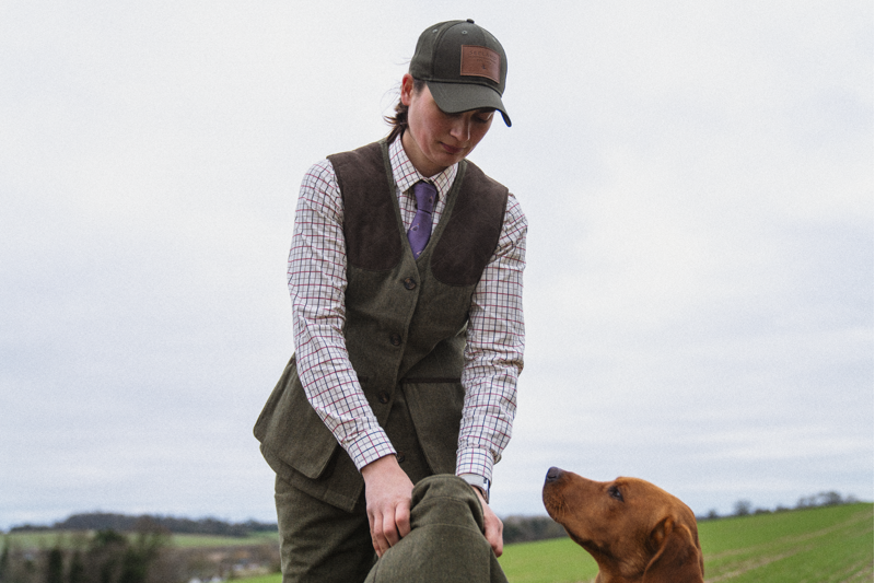 Seeland Kerry Shooting Shirt Cabernet/Blue Check-6