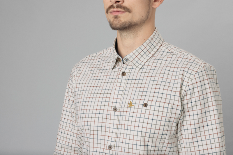 Seeland Oxford Shooting Shirt Grape Leaf/Terracotta Check-4