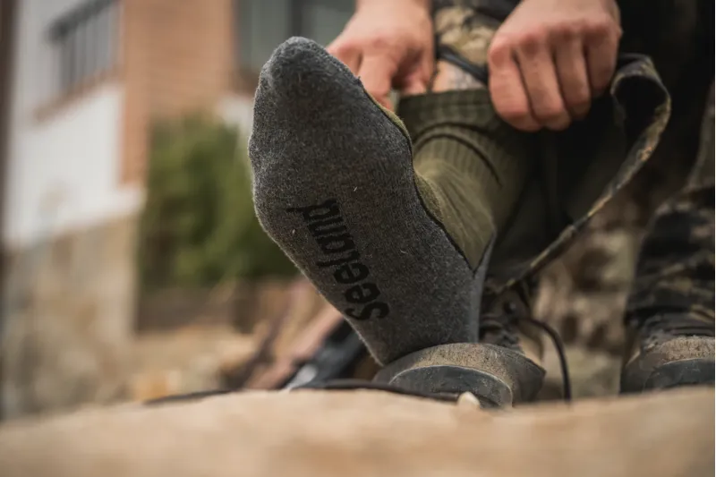 Seeland Field Sock 3pk Pine Green/Dark Grey-1