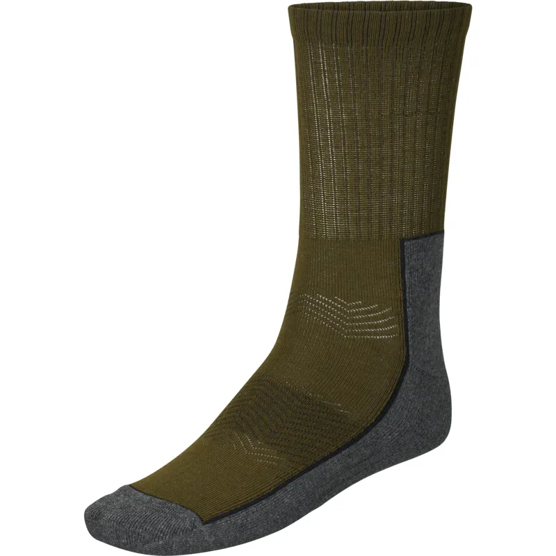 Seeland Field Sock 3pk Pine Green/Dark Grey