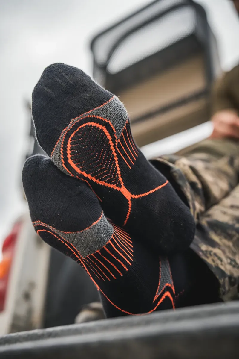 Seeland Field Coolmax Sock 2pk Pine Black/Dark Grey-1