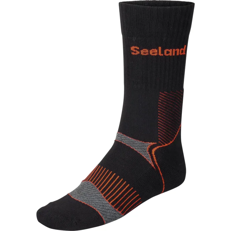 Seeland Field Coolmax Sock 2pk Pine Black/Dark Grey-4